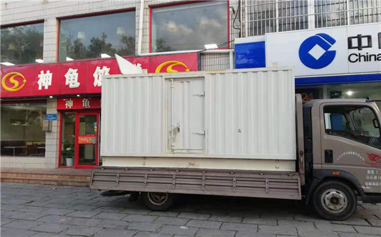 三伏潭镇出租发电机施工案例